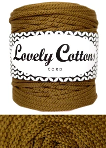 Polyesterová šňůra Lovely Cottons 3mm - staré zlato