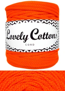 Polyesterová šňůra Lovely Cottons 3mm - neon oranžová