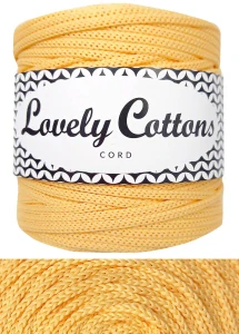 Polyesterová šňůra Lovely Cottons 3mm - žlutá pastelová