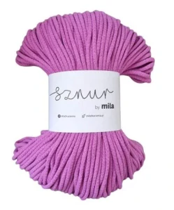 Bavlněná šňůra MILA 3mm - Orchidea