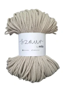 Bavlněná šňůra MILA 3mm - Stone