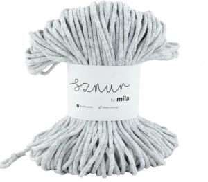 Bavlněná šňůra MILA 5mm - Mlhavé nebe