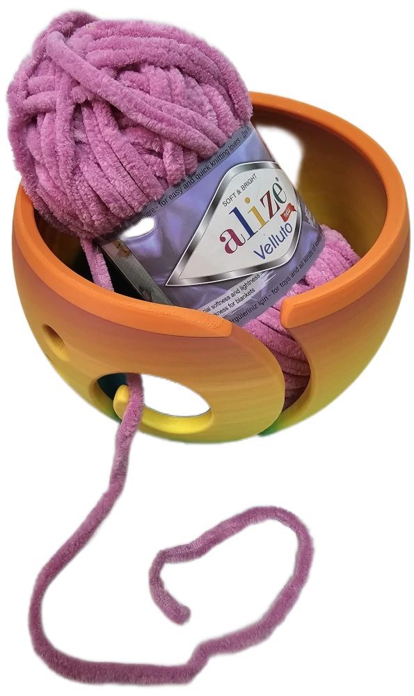 Miska na přízi L – Sunset Rainbow