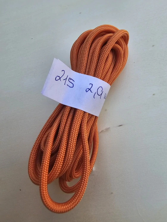 PARACORD 550 - 215 - oranžová tmavší-ZBYTEK 2,9