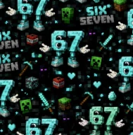SIX SEVEN 67 jako Minecraft
