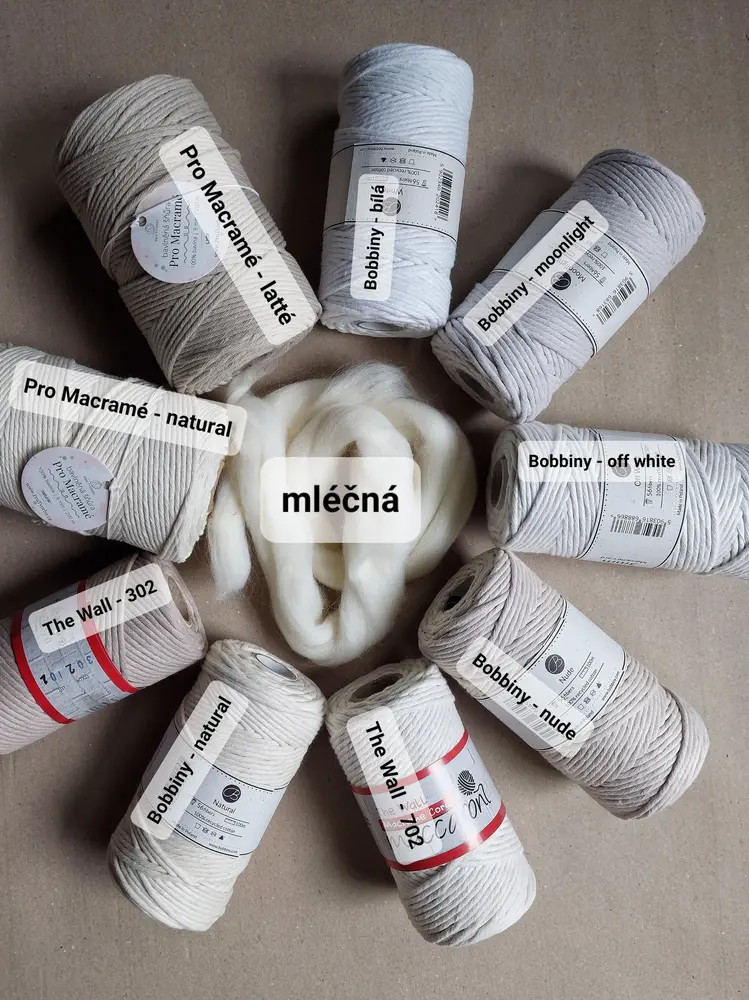 Ovčí rouno česané 20 g - bílá