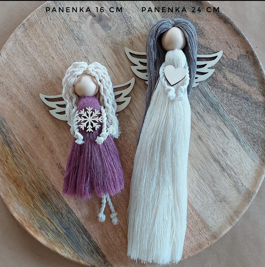 Křídla pro macramé anděla, 10 cm - č.15