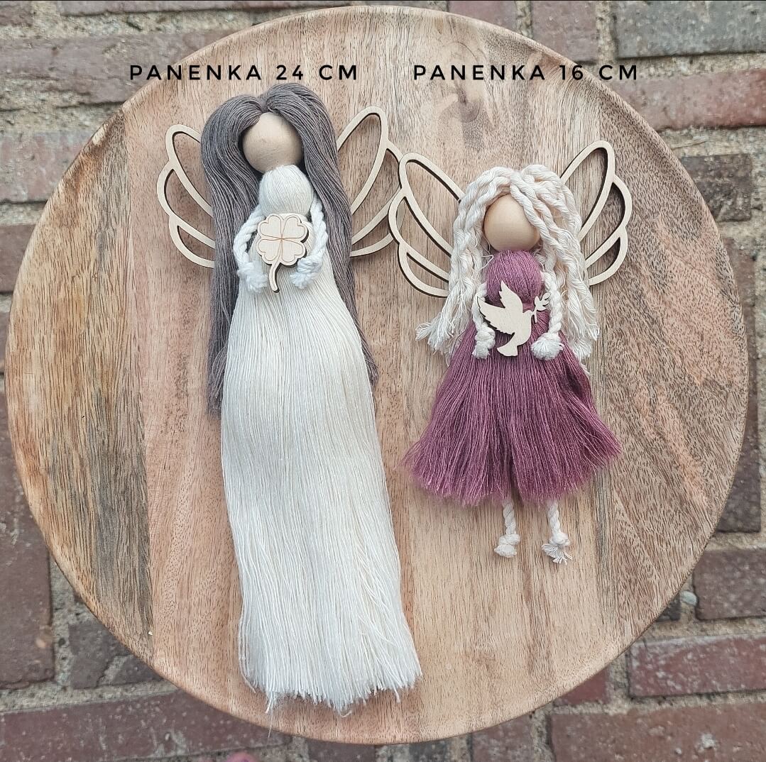 Křídla pro macramé anděla, 10 cm - č.21