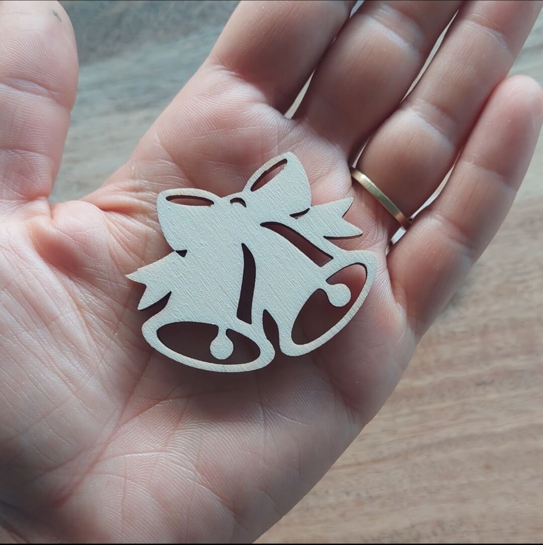 Dřevěné zvonky, výška 4 cm