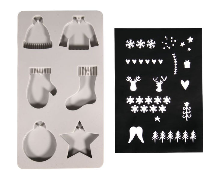 Forma na kreativní beton - vánoční ozdoby