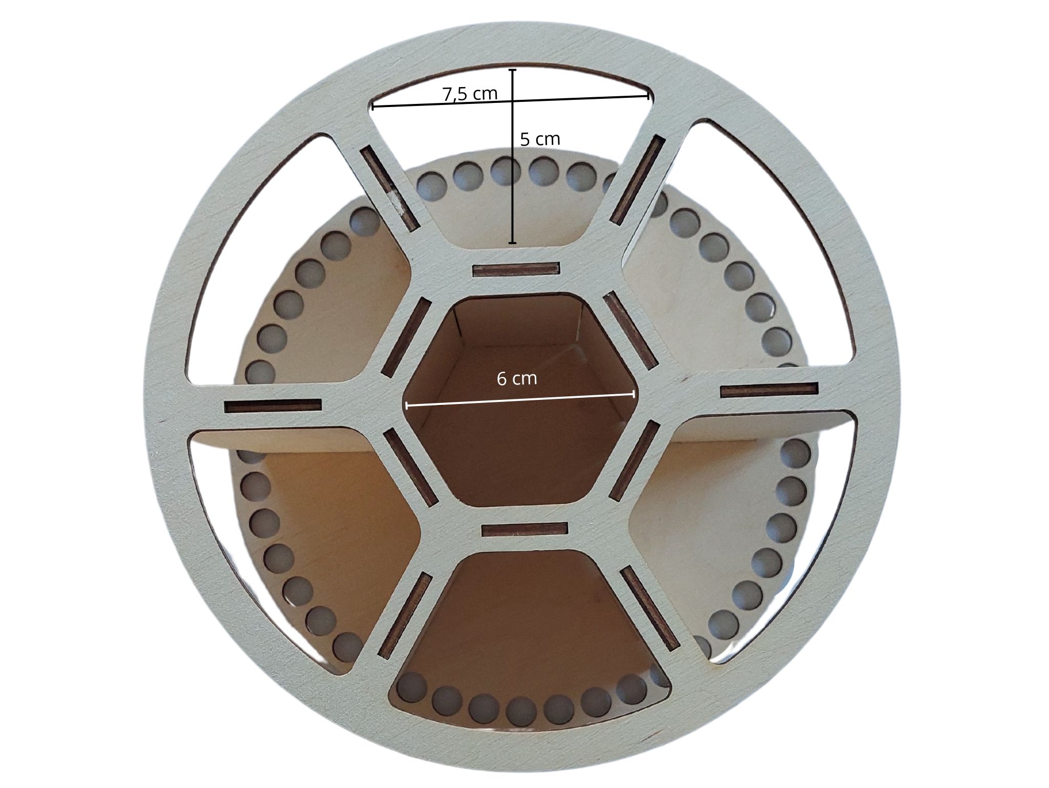 Dno a organizér pro háčkovaný košík – 20 cm – osmihran