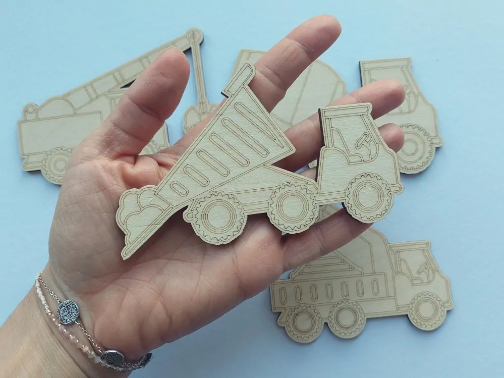 Stavební vozidla k dotvoření - 4 ks