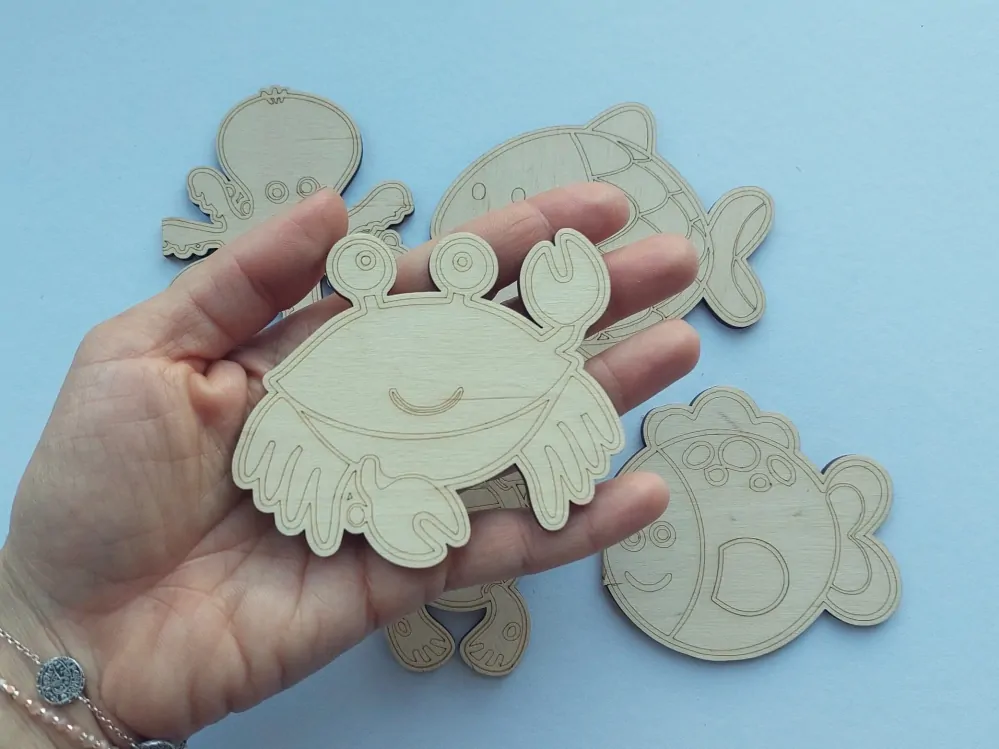 Mořský svět k dotvoření - 5 ks