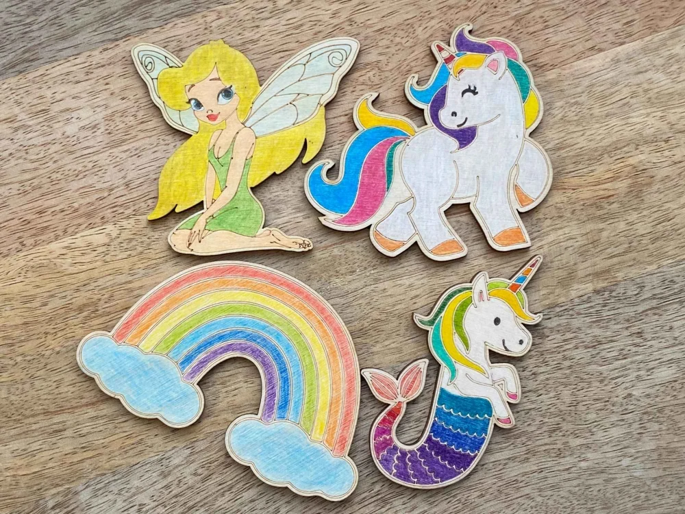 Kouzelný svět k dotvoření - 4 ks