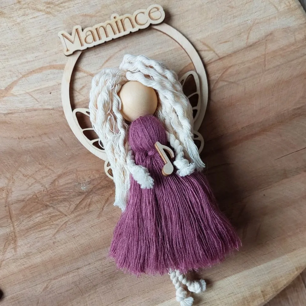 Dřevěný nápis MAMINCE - 6,5 x 1,5 cm