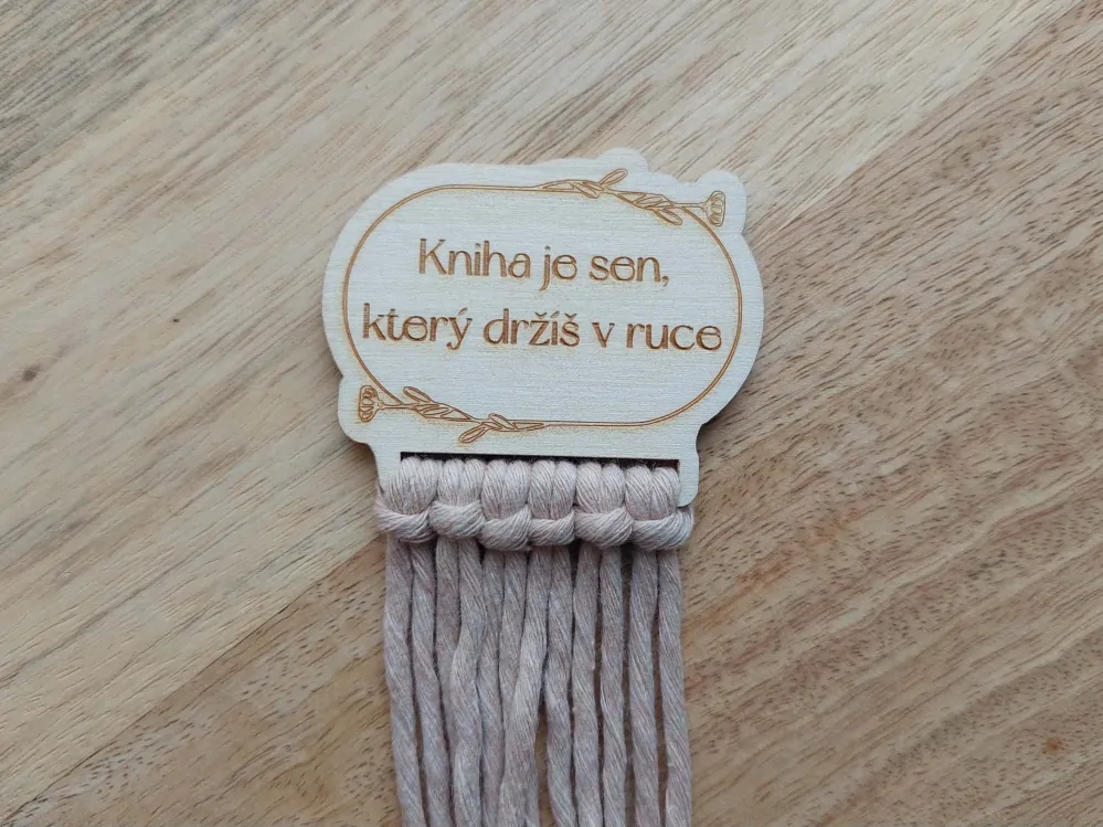 Základ pro macramé záložku - 5,5 x 4,5 cm