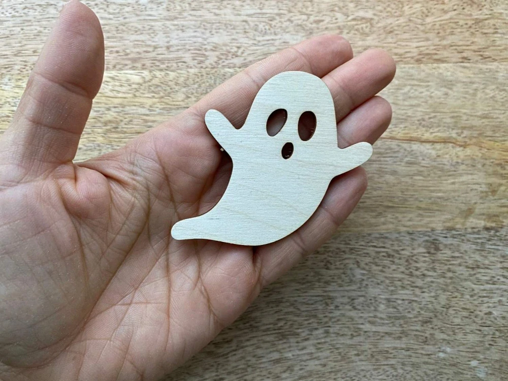 Dřevěný duch - 7 x 6 cm