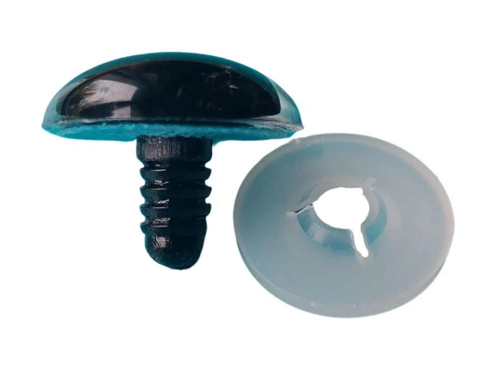 Oči 28 mm - flitrové světle modré