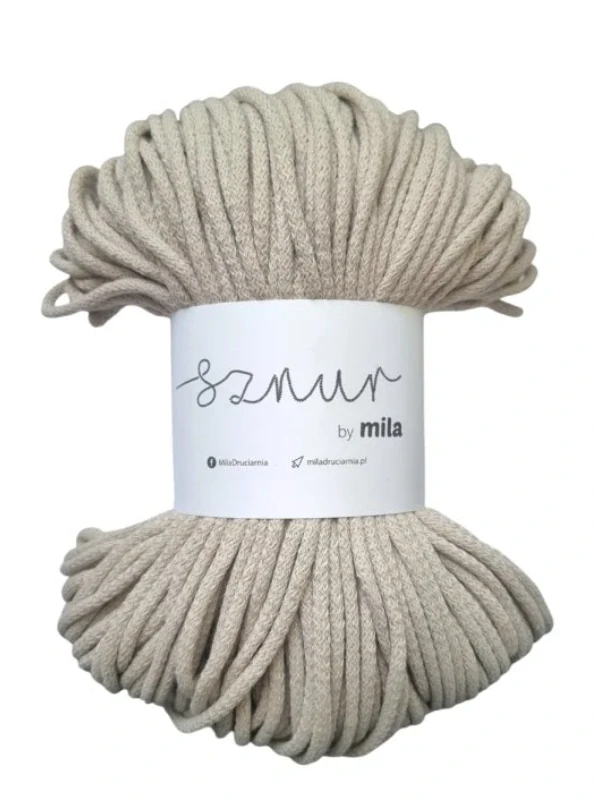 Bavlněná šňůra MILA 3mm - Stone