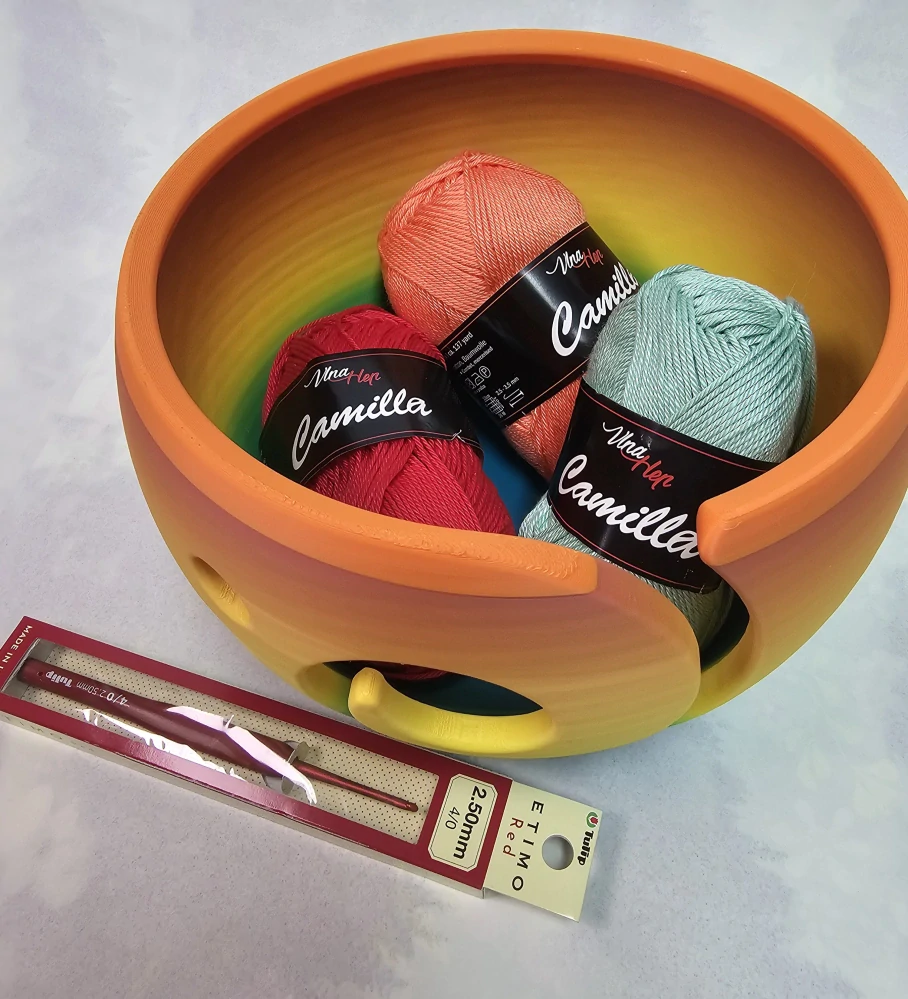 Miska na přízi L – Sunset Rainbow