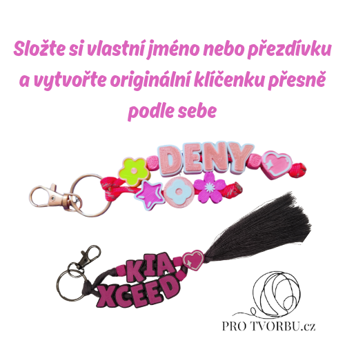 Písmenko Modrá na bílém