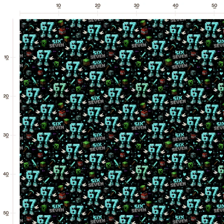 SIX SEVEN 67 jako Minecraft