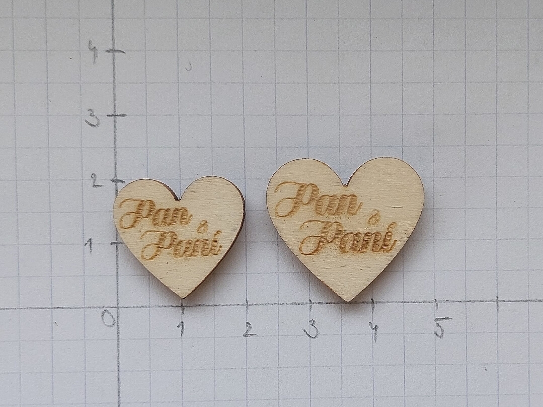 Dřevěné srdíčko PAN a PANÍ
