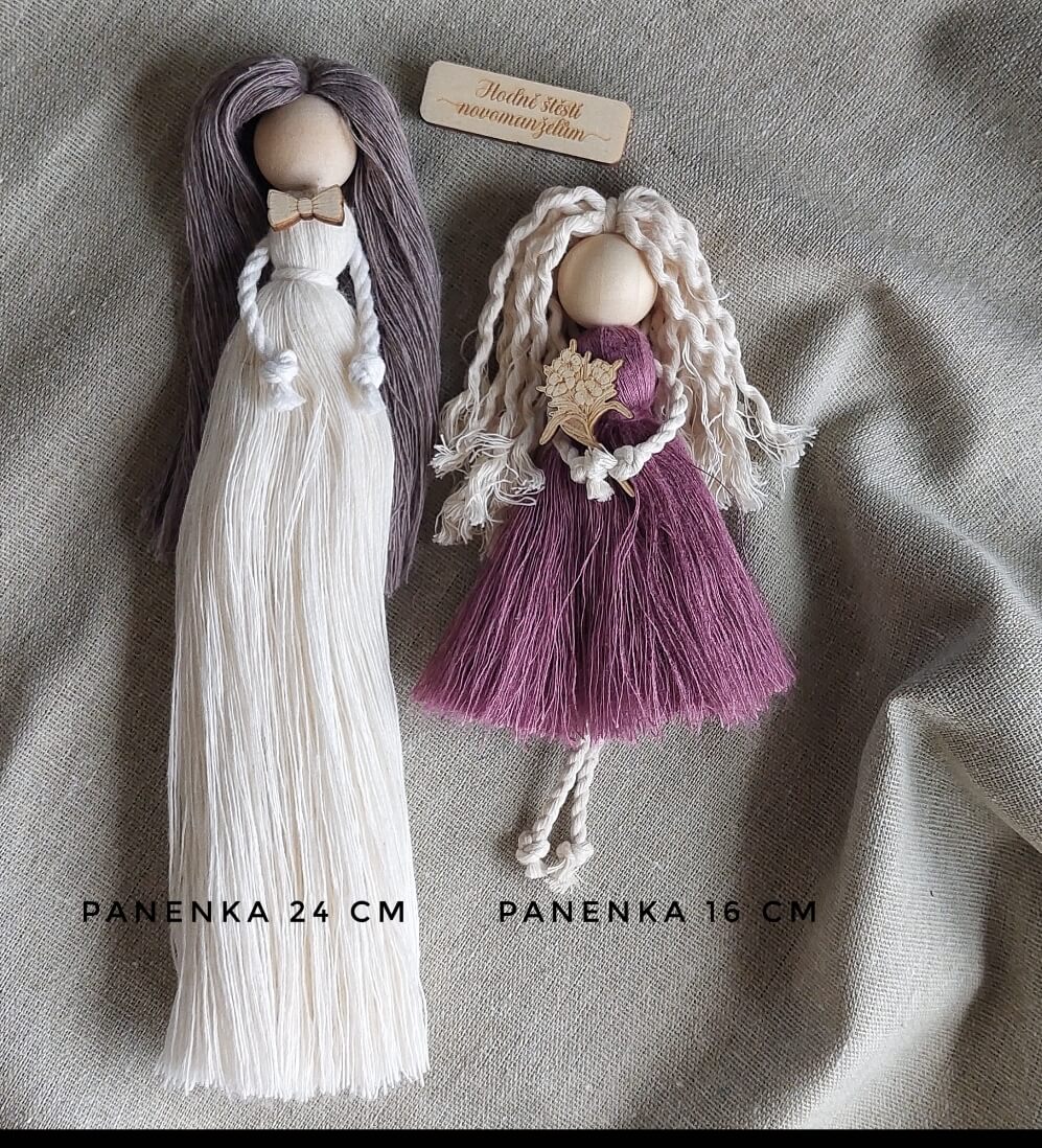 Dřevěný nápis HODNĚ ŠTĚSTÍ NOVOMANŽELŮM - 5 x 1,5 cm