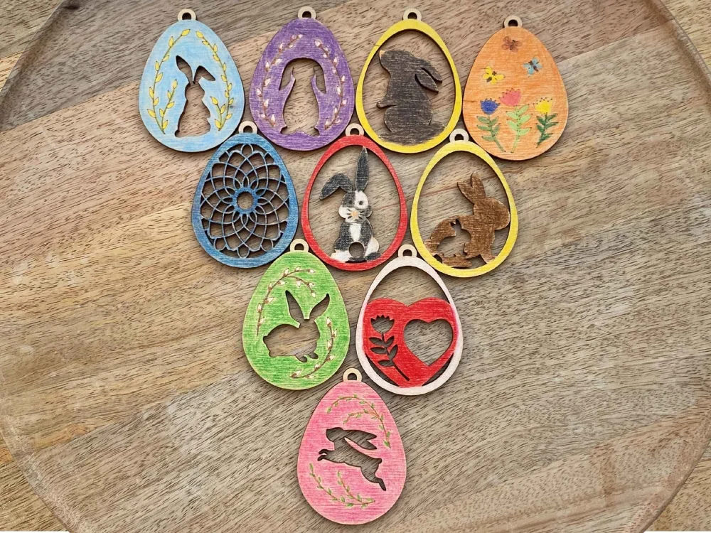 Velikonoční sada k dotvoření, 7 cm - 10 kusů