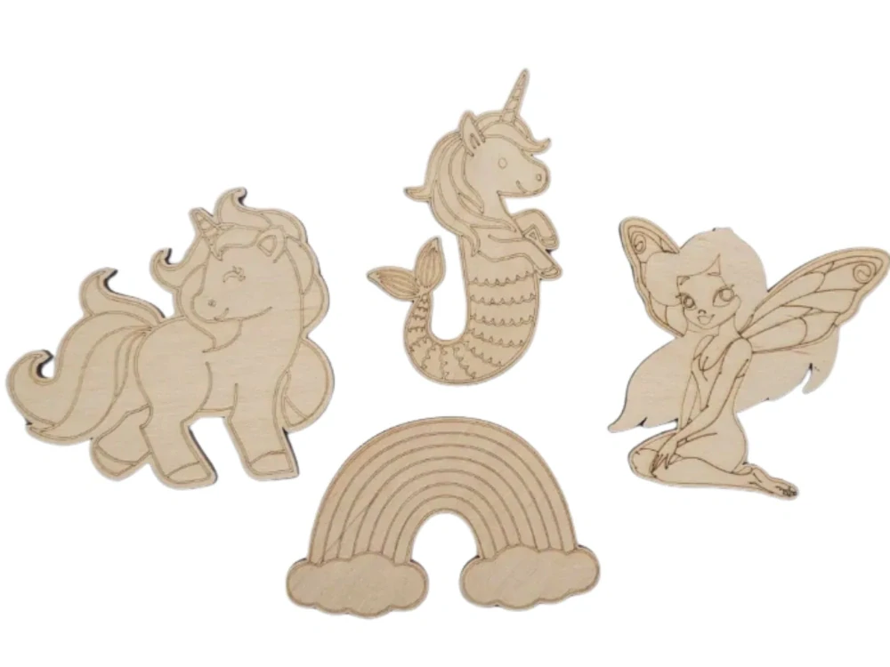 Kouzelný svět k dotvoření - 4 ks