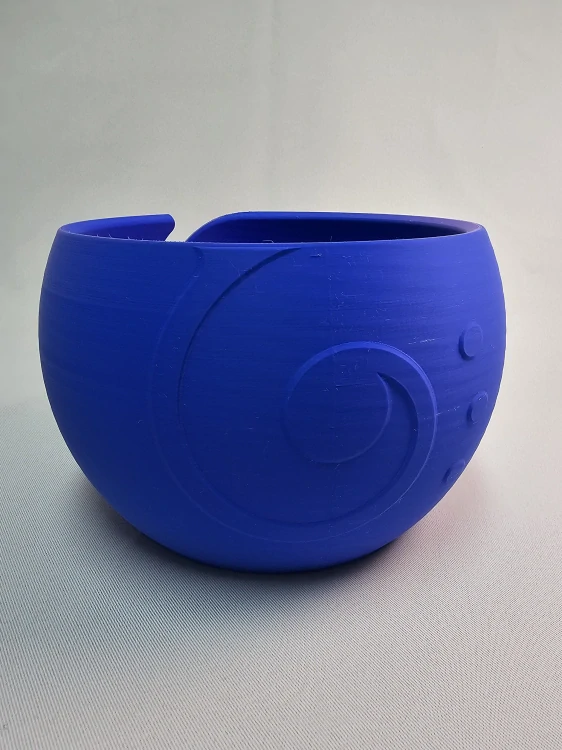 Háčkovací miska na přízi vel. L – matná fialovo-modrá