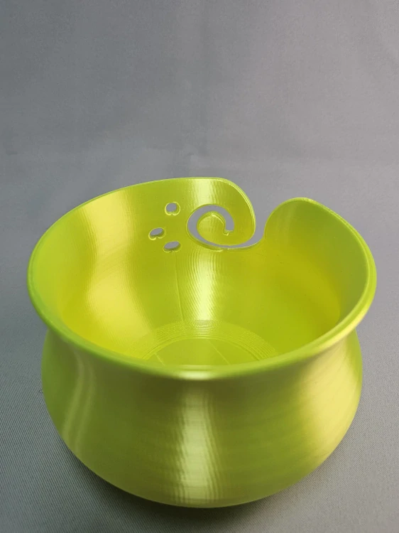 Háčkovací miska na přízi vel. M – neonově žlutá