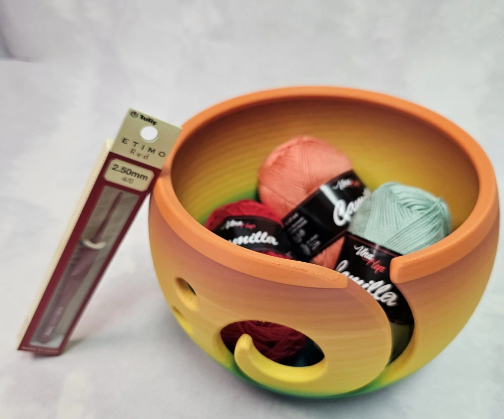 Miska na přízi L – Sunset Rainbow