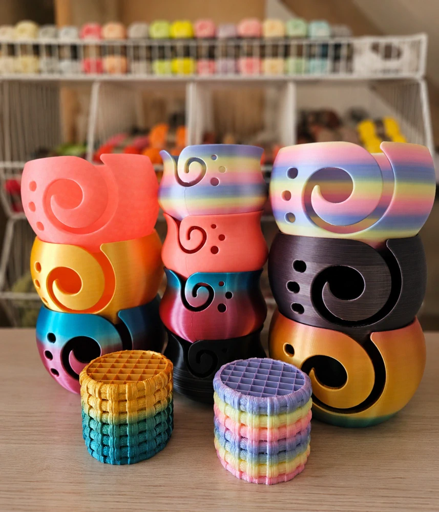 Velká šátková miska L – Neon Coral