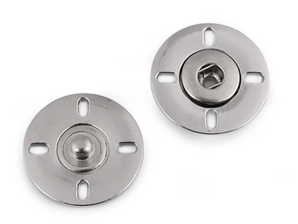 Designové patentky Ø25 mm - nikl