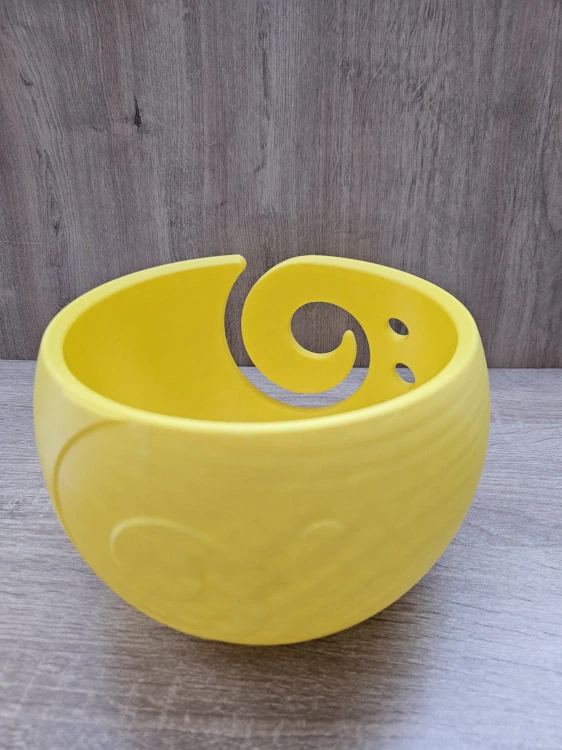 Háčkovací miska na přízi vel. L – Mango sorbet - žlutá