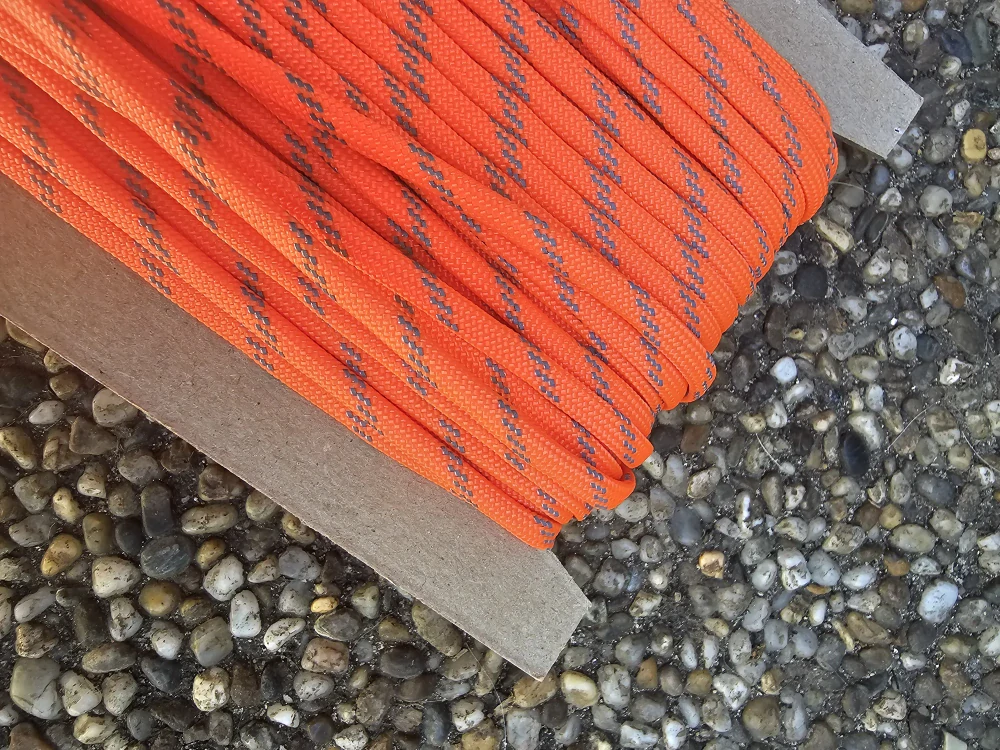PARACORD 550 - Oranžový- reflexní -R255