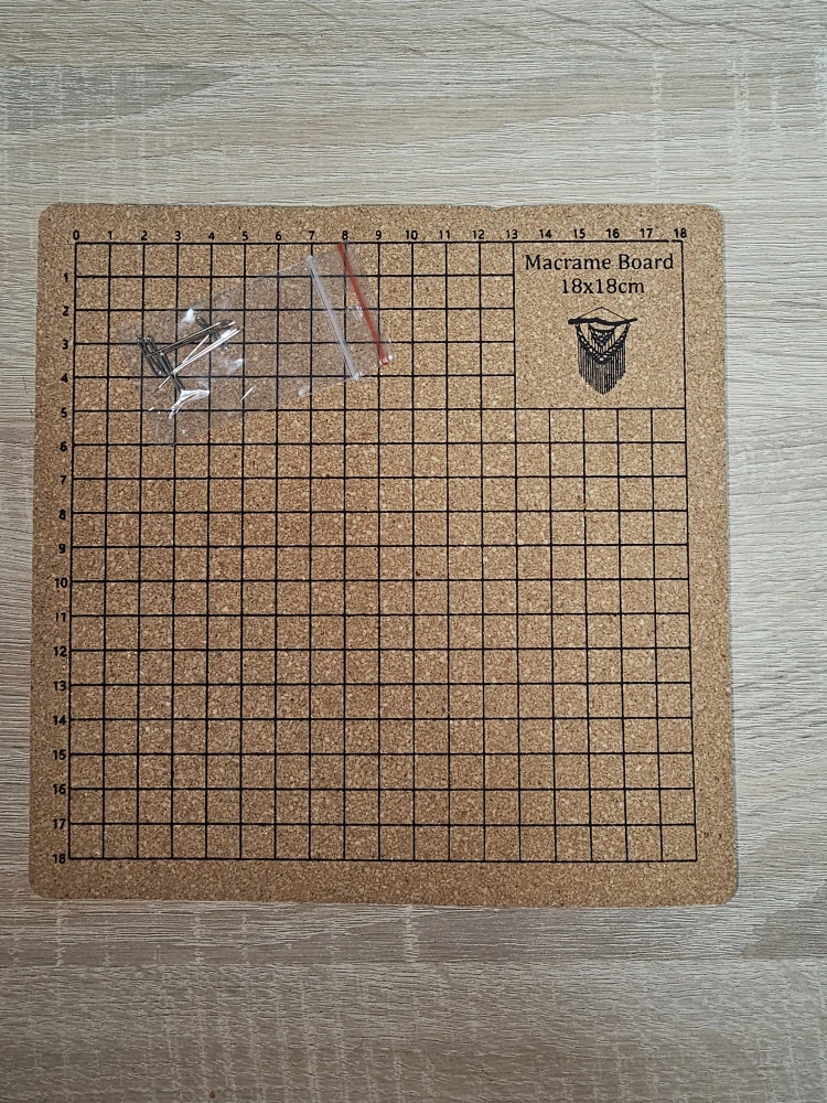 Korková podložka pod macramé 20x20 cm