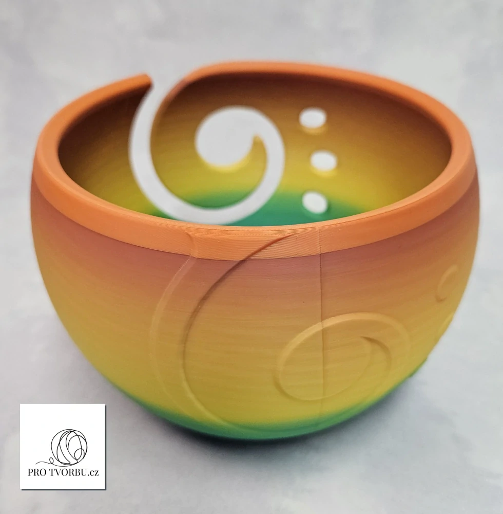 Miska na přízi L – Sunset Rainbow