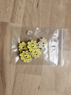 Dekorační knoflík květ 5ks