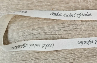 Stuha bavlněná ČESKÁ RUČNÍ VÝROBA