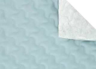 Zateplená kočárkovina světle-modrá