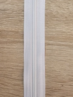 Zip bílý 5mm metráž