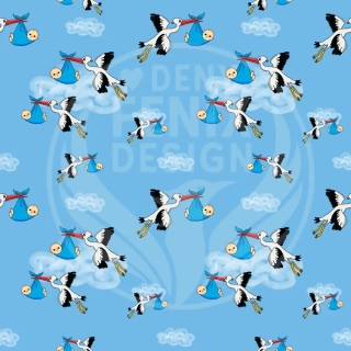 Mušelín Čápi modrá