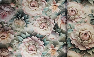 Vaflovina Pivoňky - romantické květy