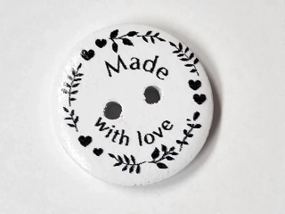 Dřevěný dekorační knoflík