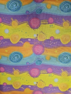 Spirály barevné-kočárkovina