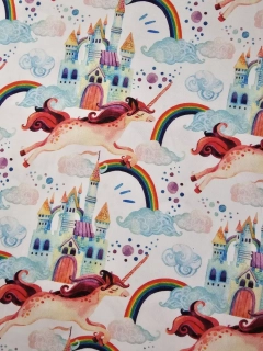 Jednorožci a vzdušné zámky- plátno