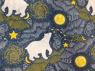 Souhvězdí medvěda- bavlněné plátno