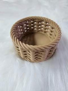 Designový 3D košíček XS – ratanový světlý vzhled | Deny Fénix Design